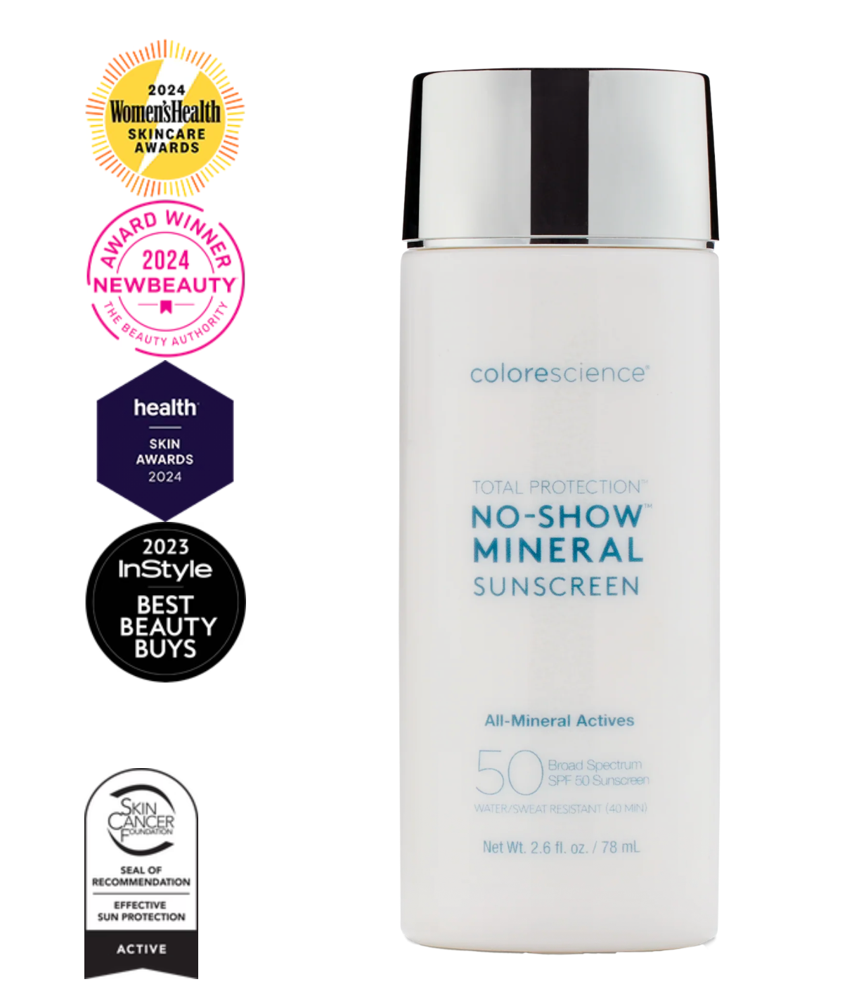 Total Protection® No-Show™ Mineral Sunscreen SPF 50 (78 mL)