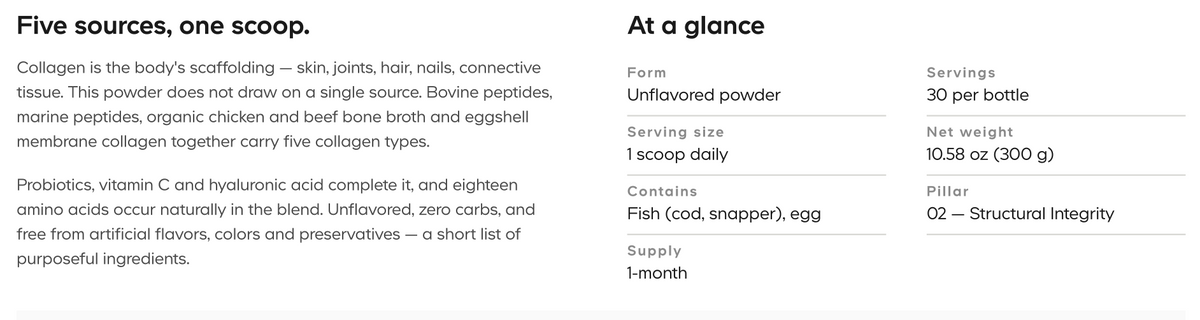 Multi Collagen Peptides + Probiotics Powder